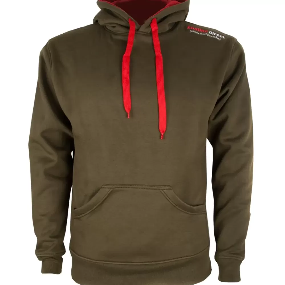 Angling Direct AD Emblem Green Fishing Hoodie 2019