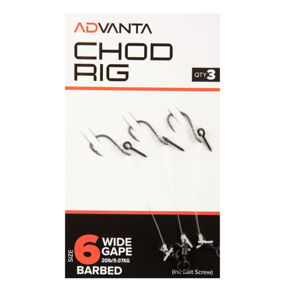 Advanta Chod Fishing Rigs With Bait Screws- Rigs