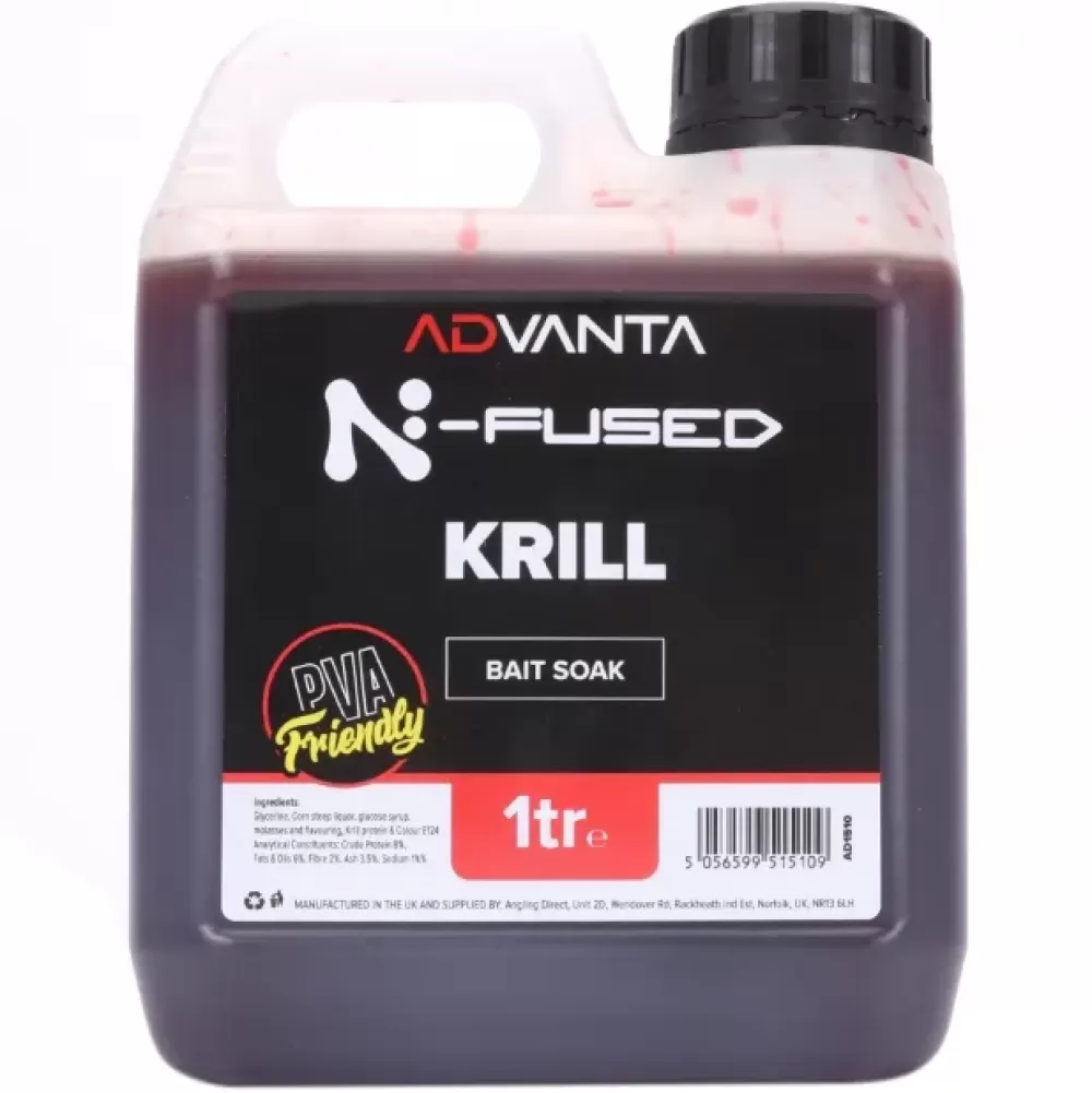 Advanta N-Fused Krill Bait Soak 1L- Bait & Additives