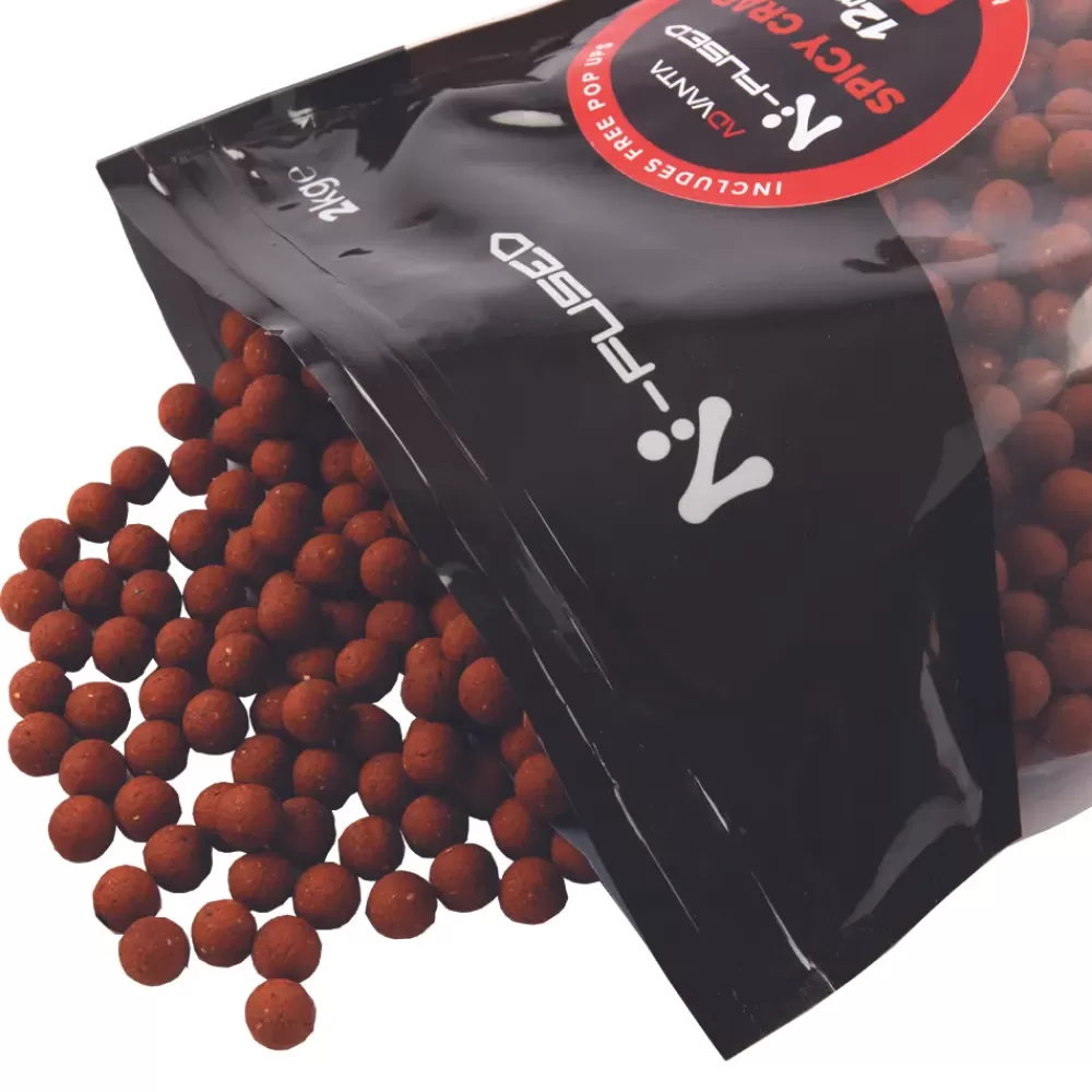 Advanta N-Fused Spicy Crab Shelf Life Fishing Boilies- Bait & Additives