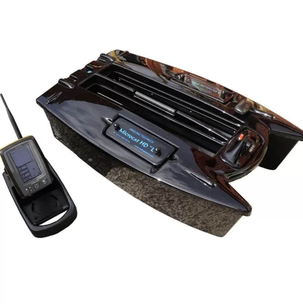 Angling Technics Microcat HD Bait Boat With Tolson 640 Echo/GPS- Bait Boats