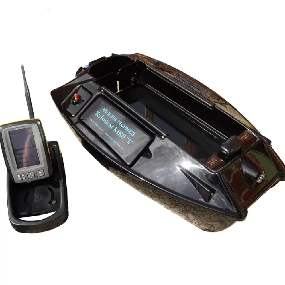 Angling Technics Techicat MkII Bait Boat With Tolson 640 Echo/GPS- Bait Boats