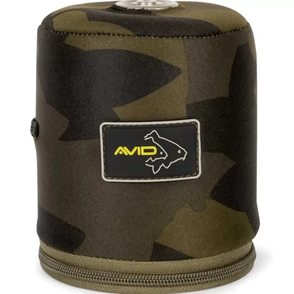 Avid Carp Camo Neoprene Gas Canister Holder- Cooking Equipment