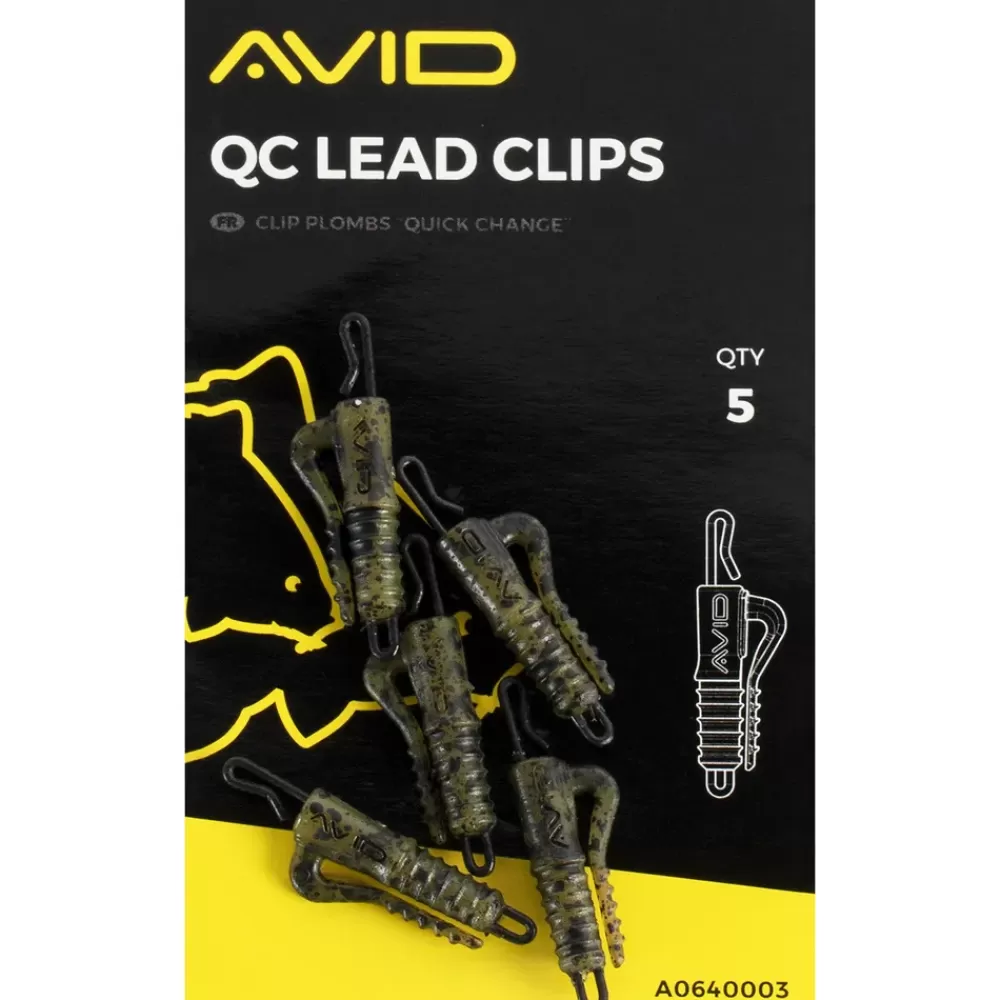 Avid Carp QC Fishing Lead Clips