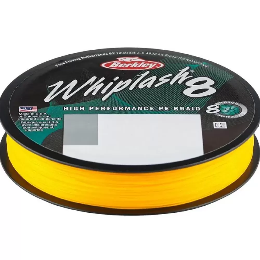 Berkley Whiplash 8 Yellow Fishing Braid 300m