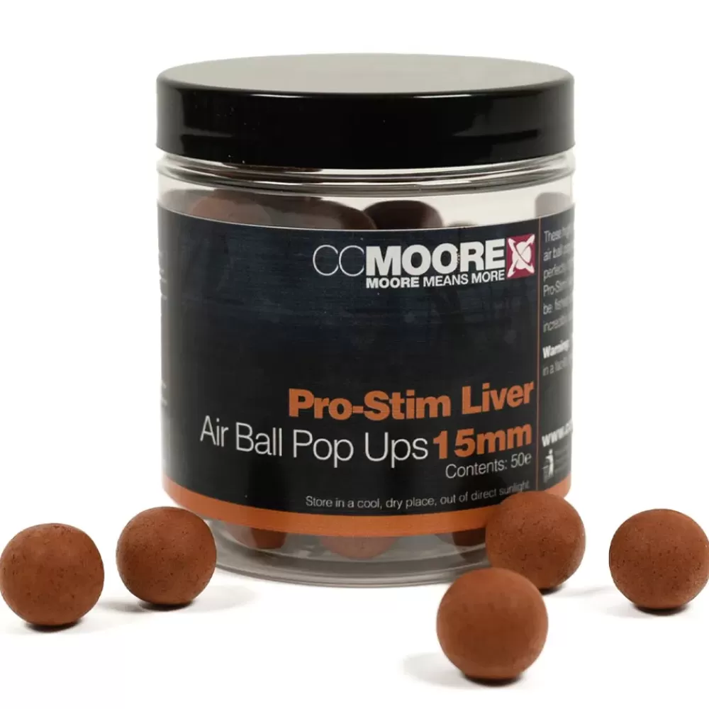 CC Moore Pro-Stim Liver Air Ball Pop Ups- Bait & Additives