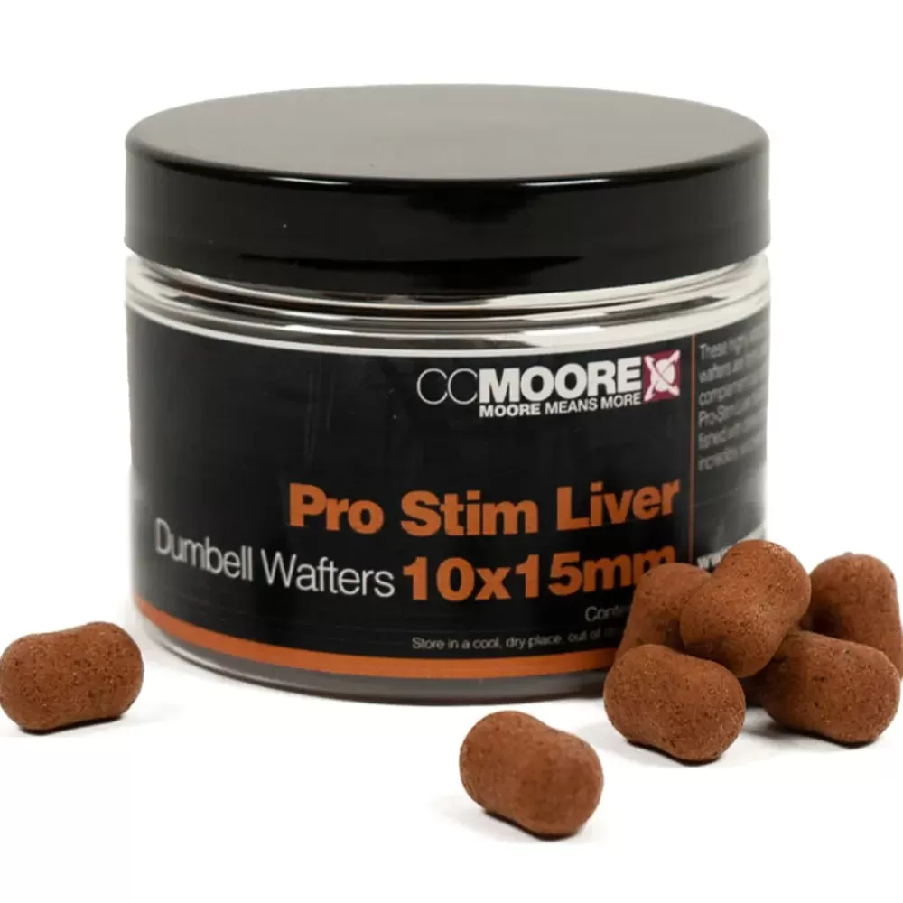 CC Moore Pro-Stim Liver Dumbell Wafters- Bait & Additives