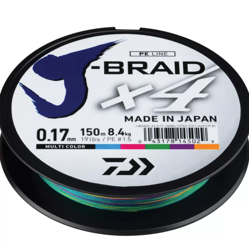 Daiwa J-Braid X4 Multi-Colour