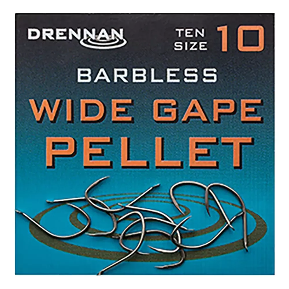 Drennan Barbless Wide Gape Pellet Hooks