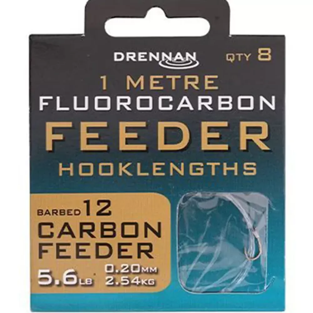 Drennan Carbon Feeder Flurocarbon Feeder Rig 1m