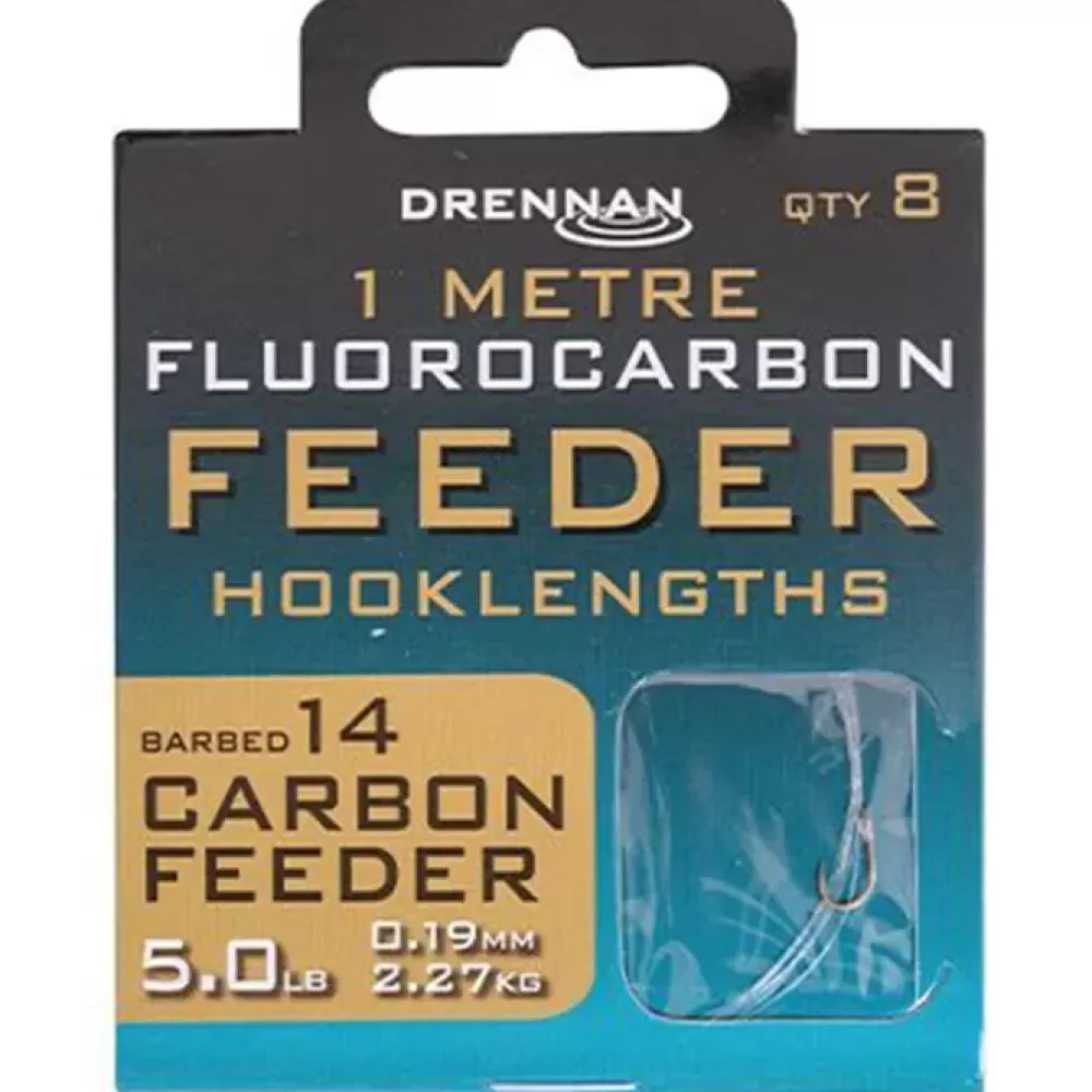 Drennan Carbon Feeder Flurocarbon Feeder Rig 1m