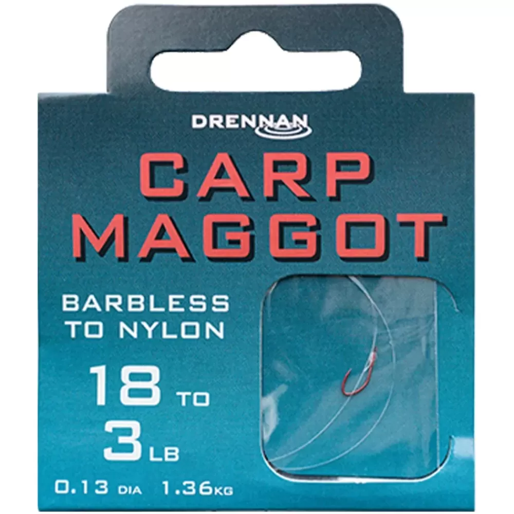 Drennan Carp Maggot Fishing Hooks To Nylon