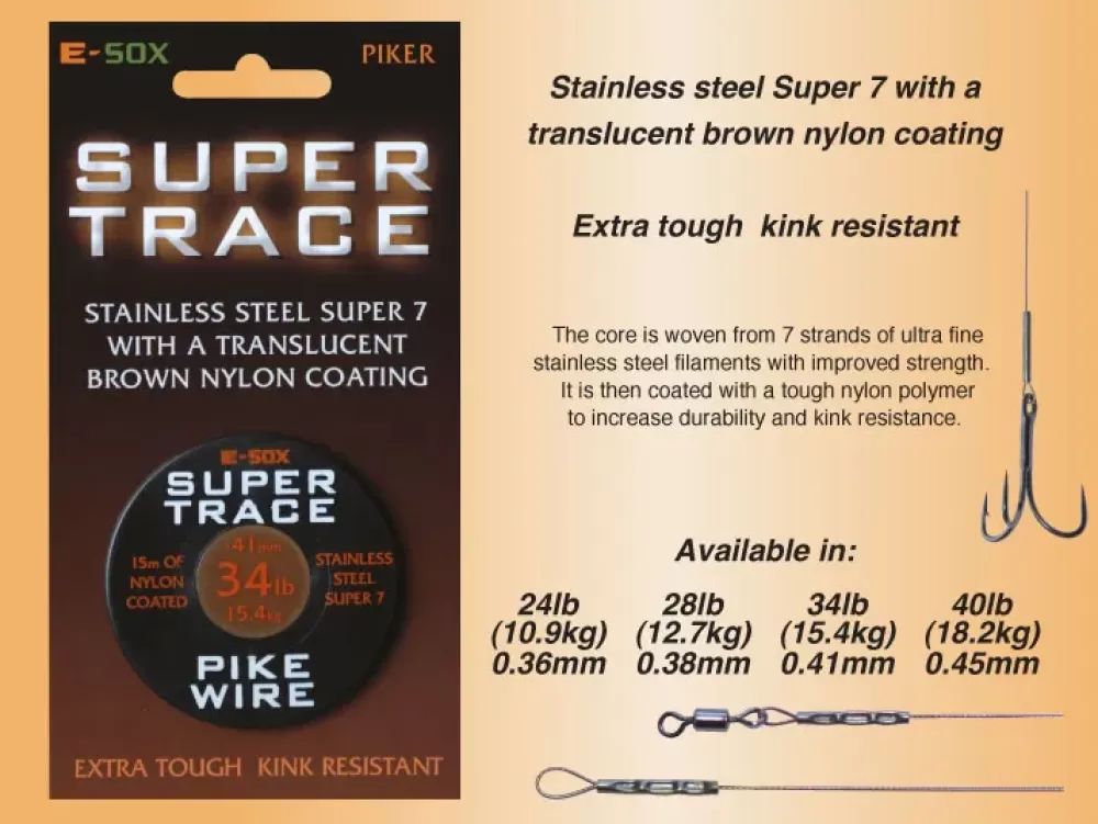 Drennan E-Sox Super Trace Pike Fishing Wire