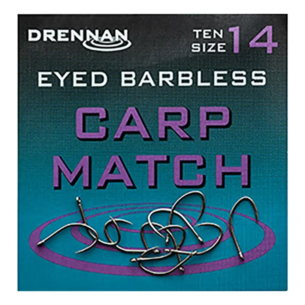 Drennan Eyed Barbless Carp Match Fishing Hooks