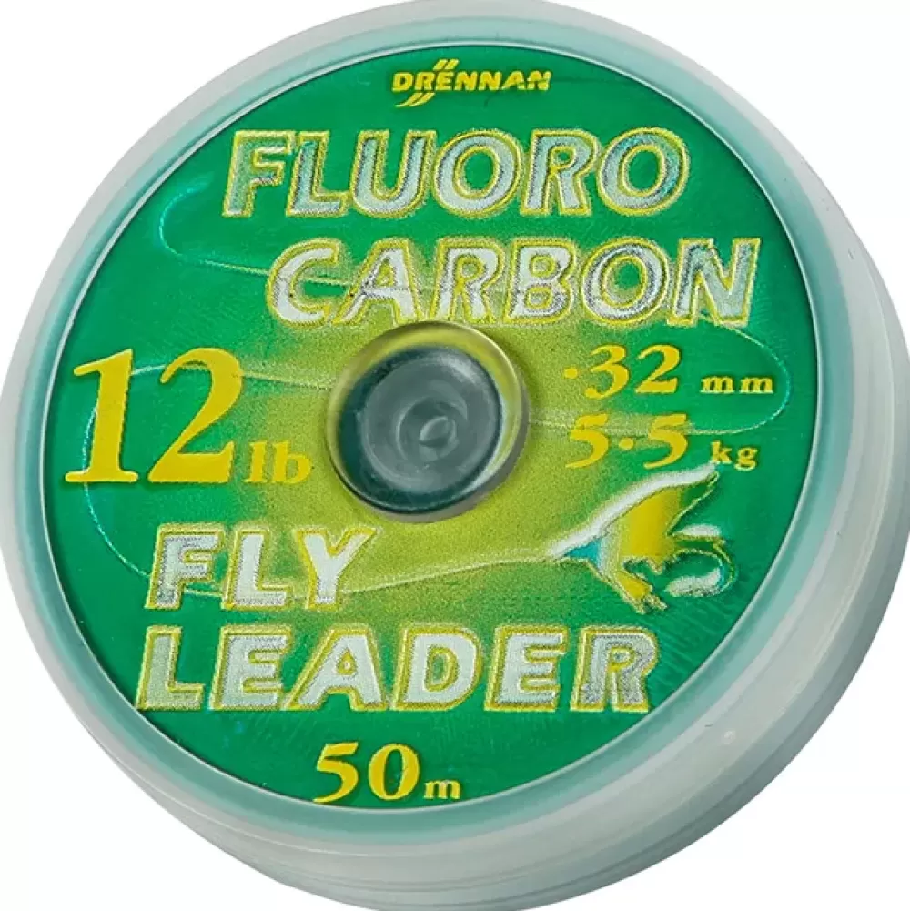 Drennan Fluorocarbon Fly Leader 50m