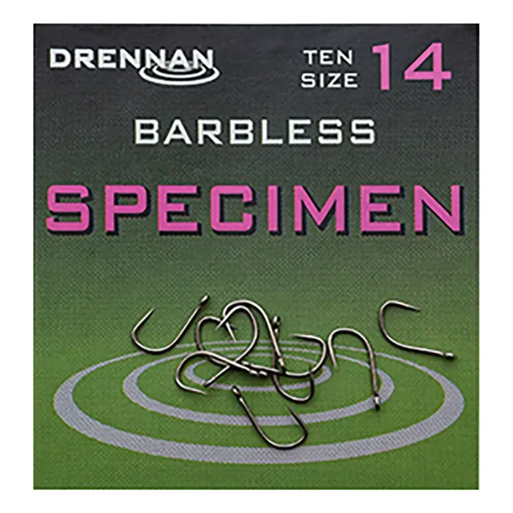 Drennan Specimen Barbless Fishing Hooks