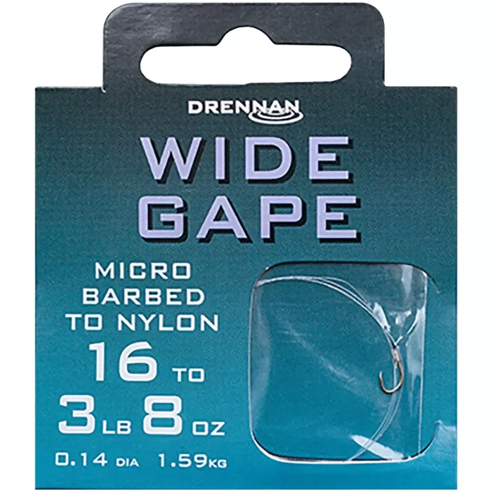 Drennan Wide Gape Hook To Nylon