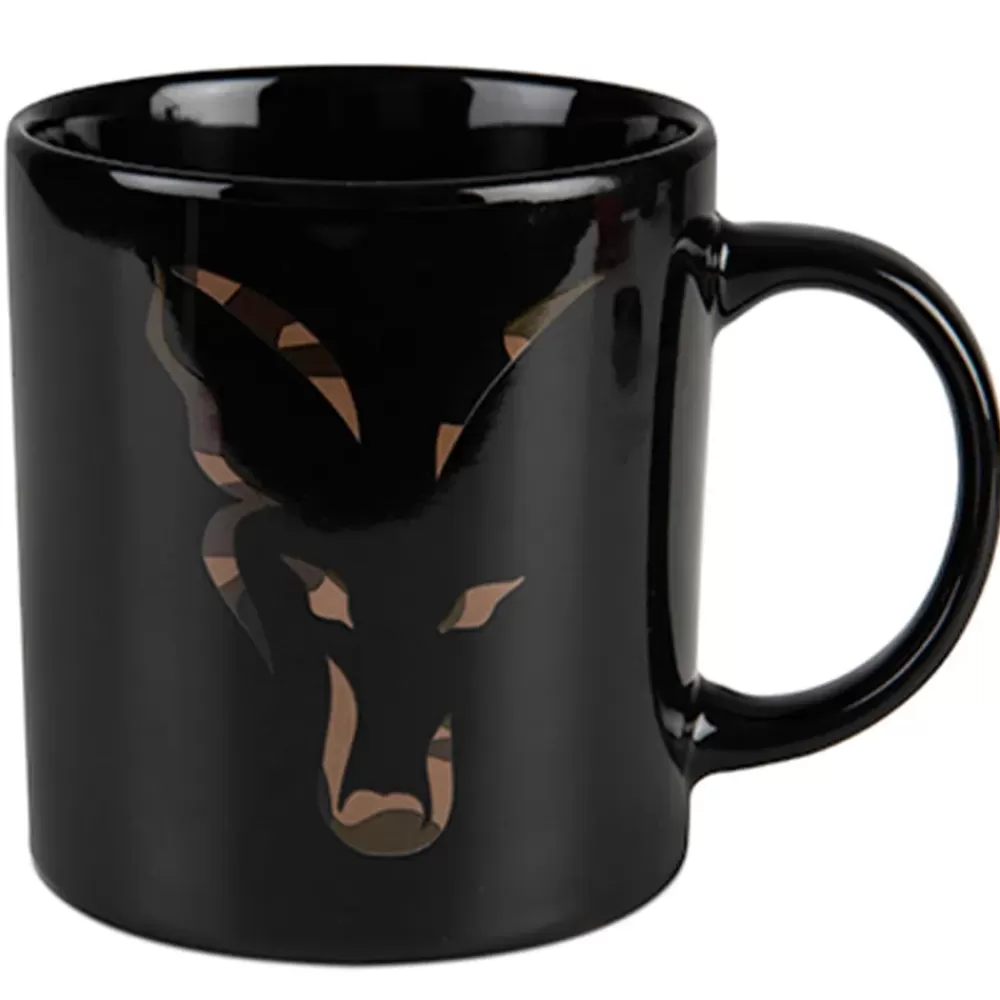 Fox Black & Camo Head Ceramic Mug- Cooking Equipment