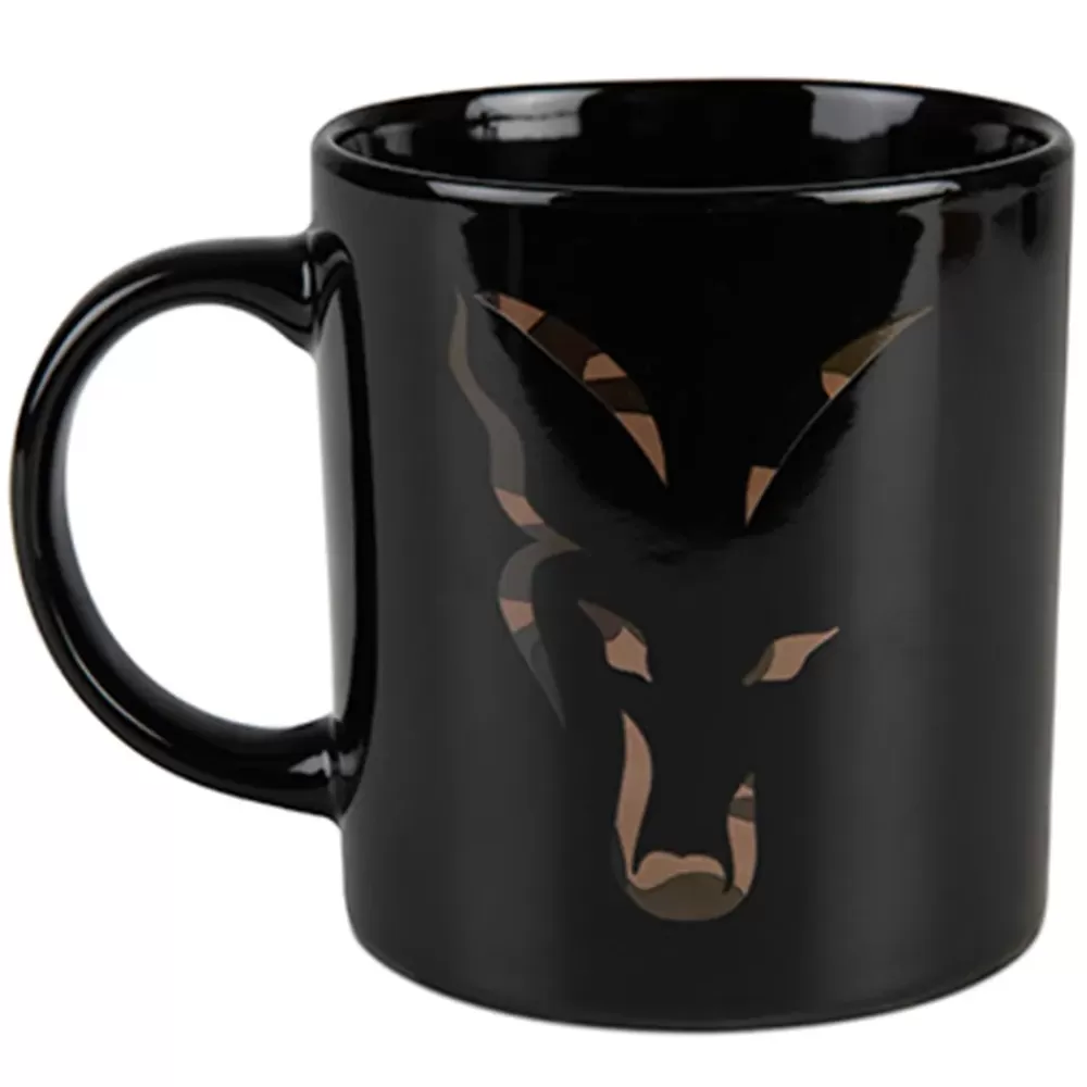 Fox Black & Camo Head Ceramic Mug- Cooking Equipment