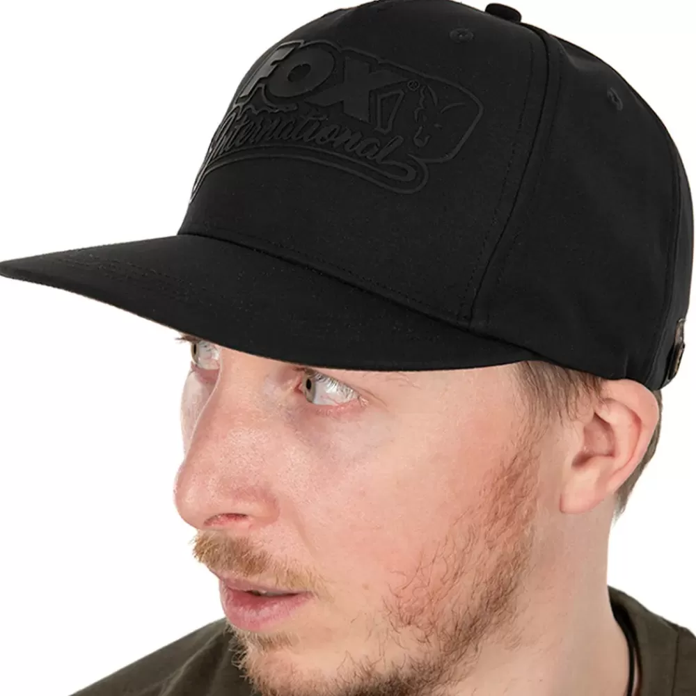 Fox Black & Camo Snapback Fishing Cap- Clothing