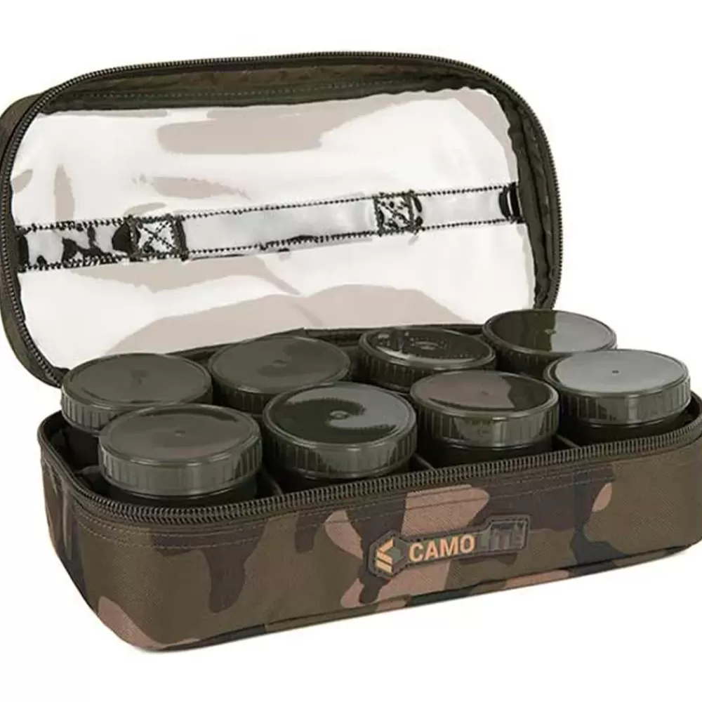 Fox Camolite 12 Pot Hookbait Case- Bait Making Equipment