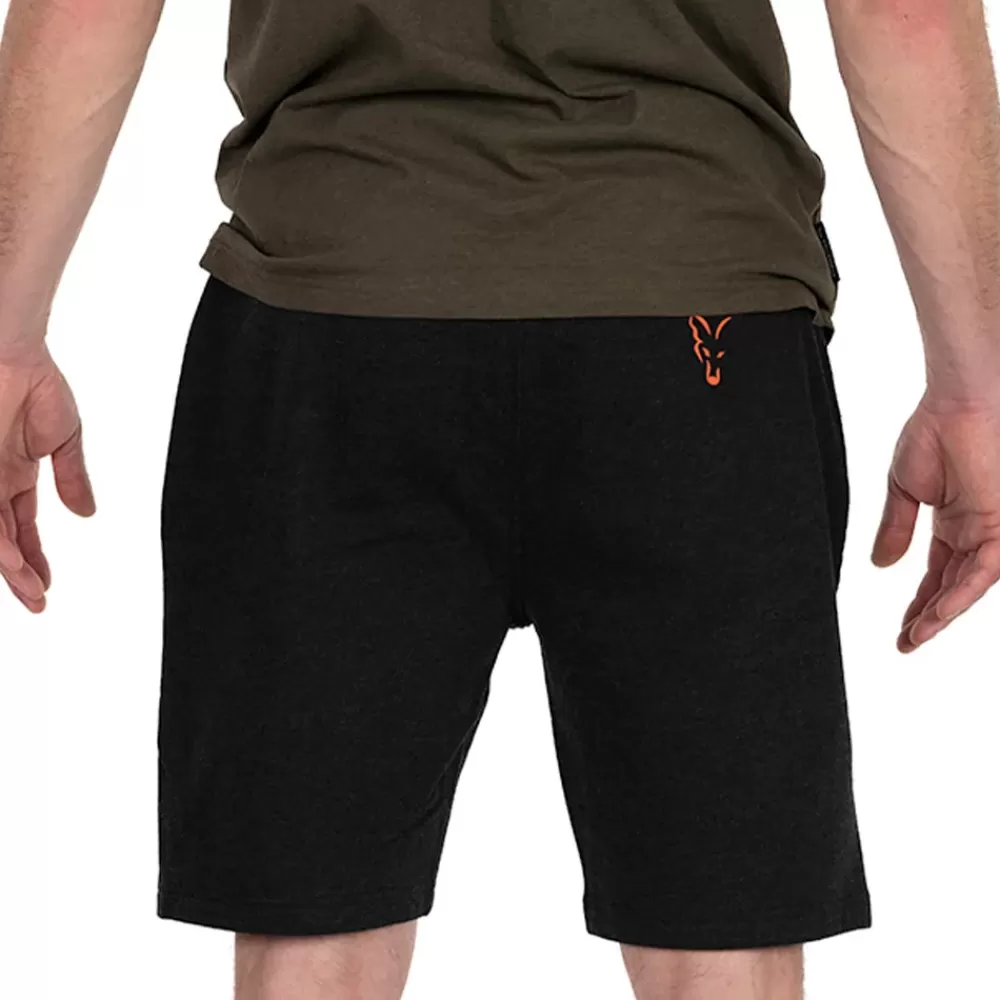 Fox Collection Black & Orange Lightweight Fishing Jogger Shorts- Clothing