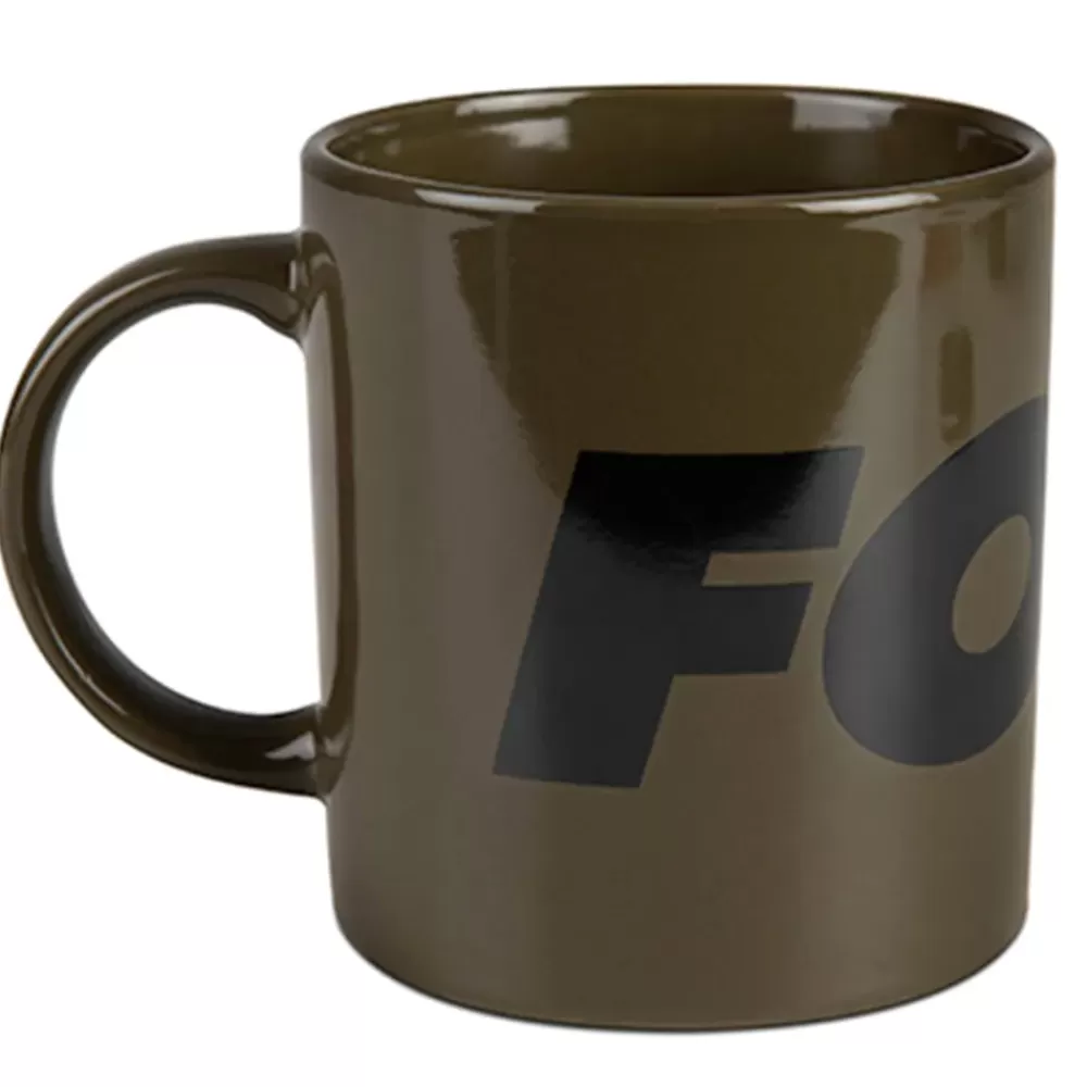 Fox Collection Green & Black Ceramic Mug- Cooking Equipment