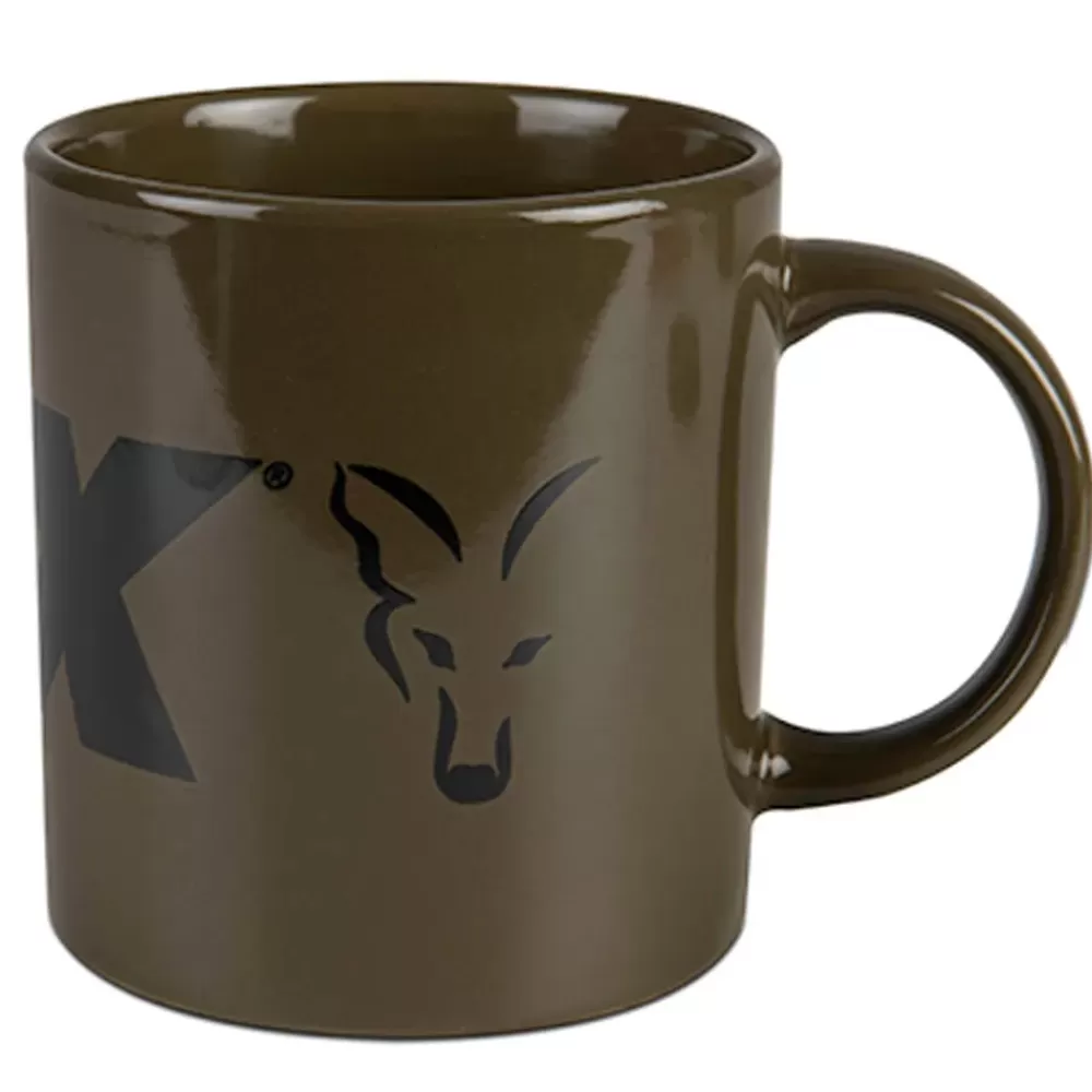 Fox Collection Green & Black Ceramic Mug- Cooking Equipment