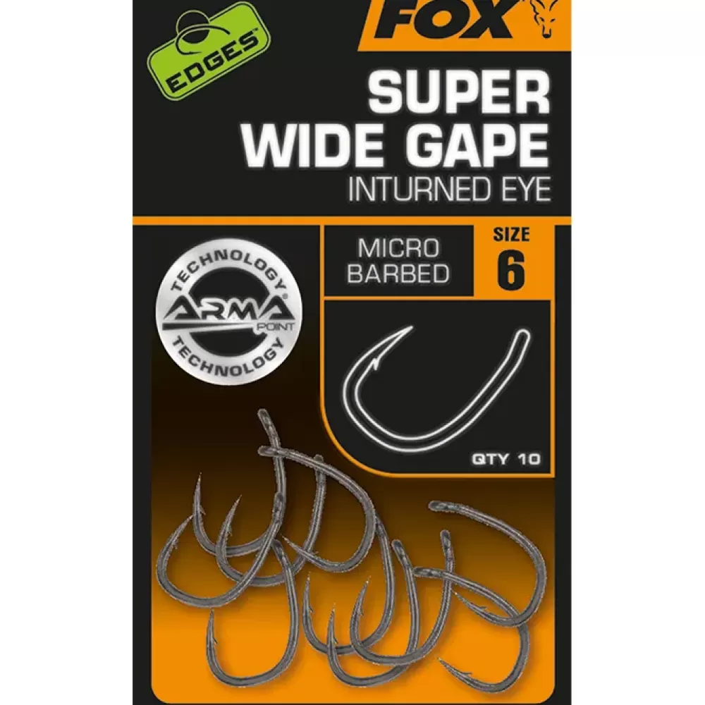 Fox Edges Armapoint Super Wide Gape Inturned Eye Fishing Hook- Terminal Tackle | New Arrivals
