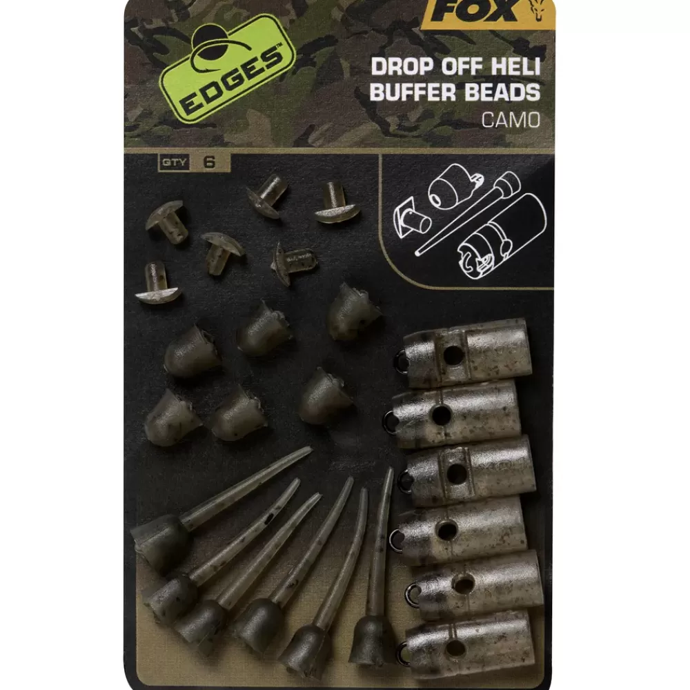 Fox Edges Camo Drop Off Heli Buffer Bead Kit- Terminal Tackle