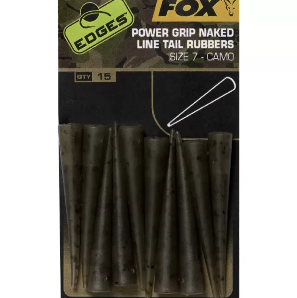 Fox Edges Camo Power Grip Naked Tail Rubber Size 7- Terminal Tackle