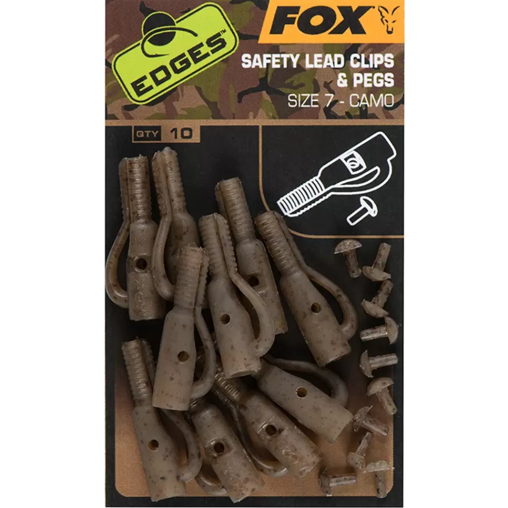 Fox Edges Camo Safety Lead Clip & Pegs- Terminal Tackle
