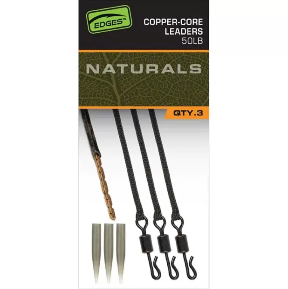 Fox Edges Naturals Copper Core Leaders- Terminal Tackle