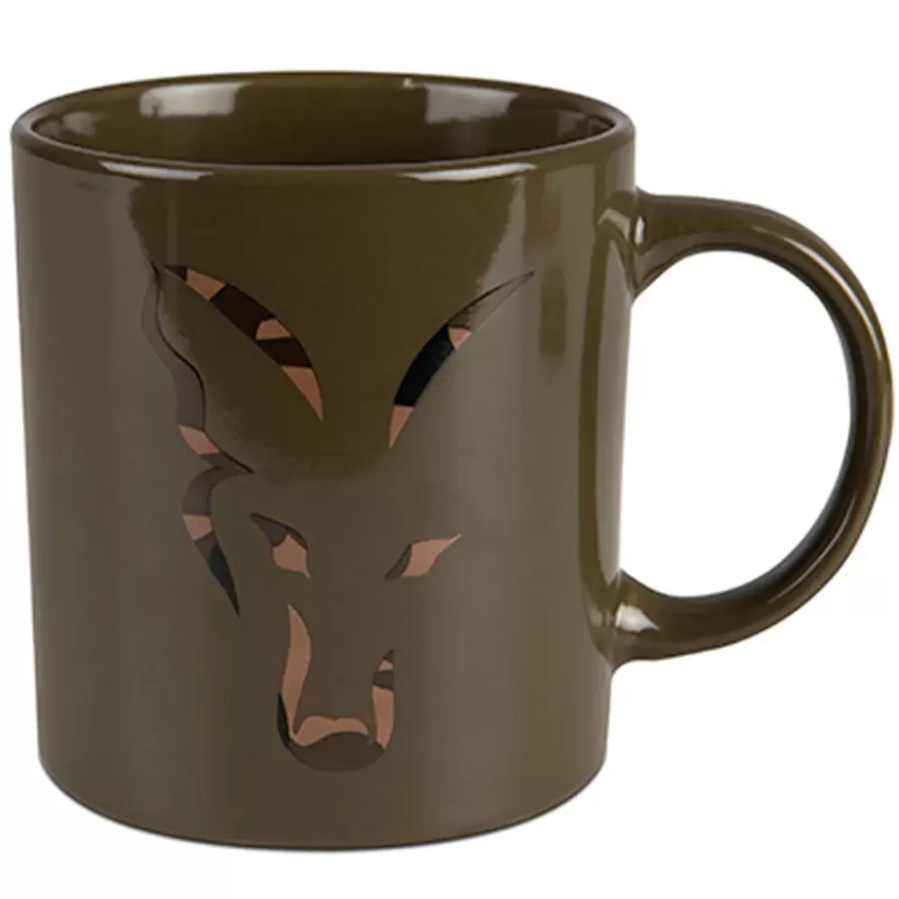 Fox Green & Camo Head Ceramic Mug- Cooking Equipment