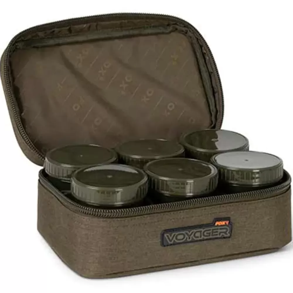 Fox Voyager 8 Pot Hookbait Case- Bait Making Equipment