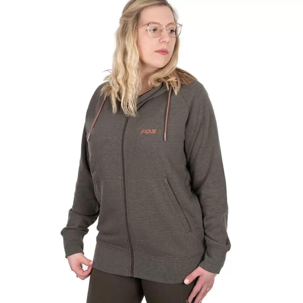 Fox Women's Clothing: Fishing Zipped Hoodie- Clothing