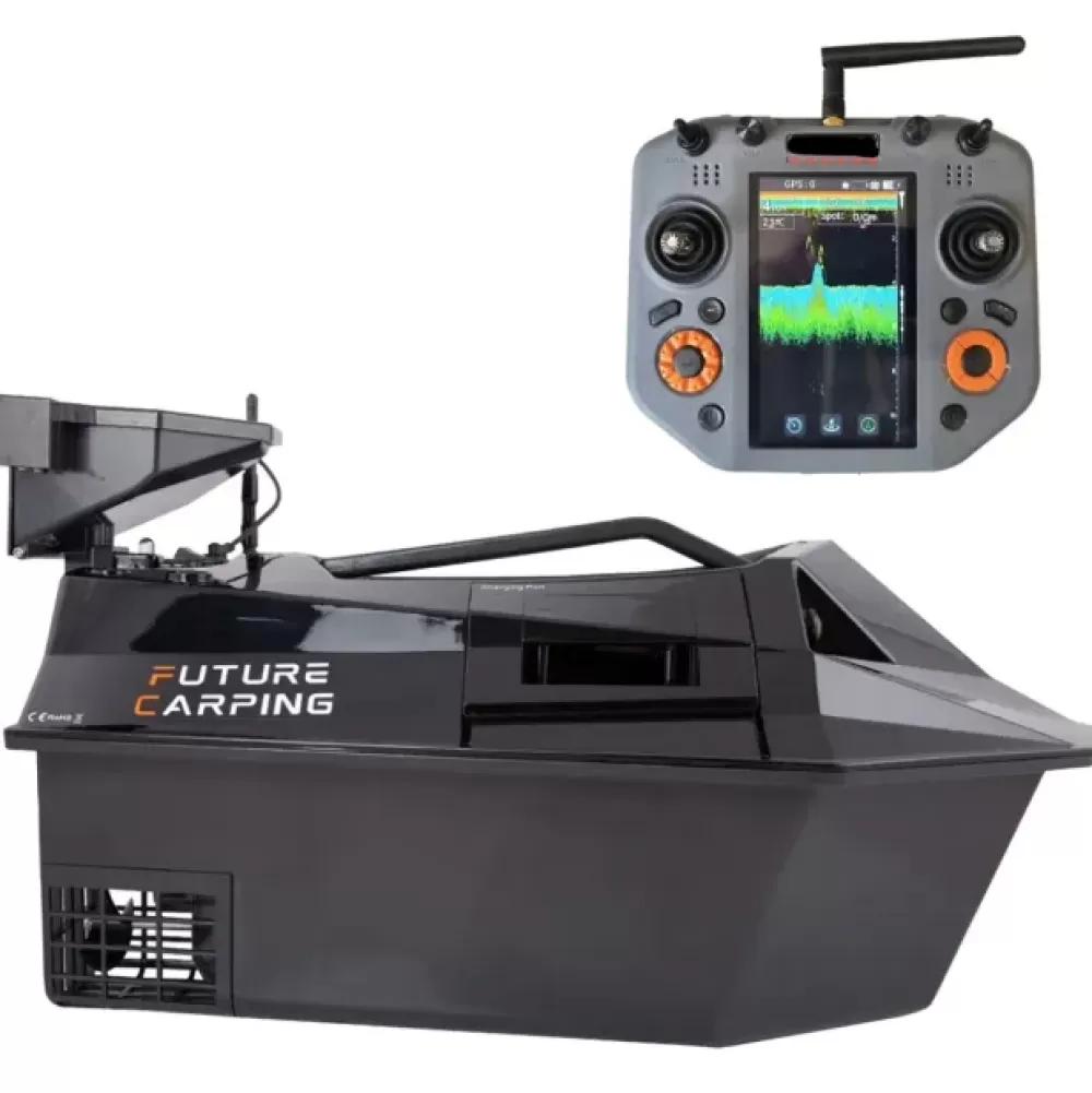 Future Carping V70 All In One Bait Boat - Black- Bait Boats