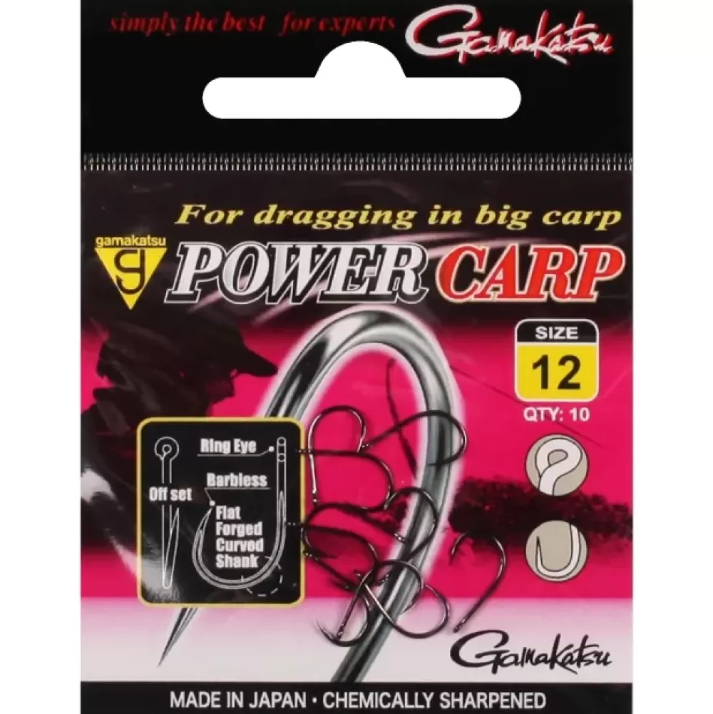 Gamakatsu Barbless Power Carp Ring Eye NSB Hook