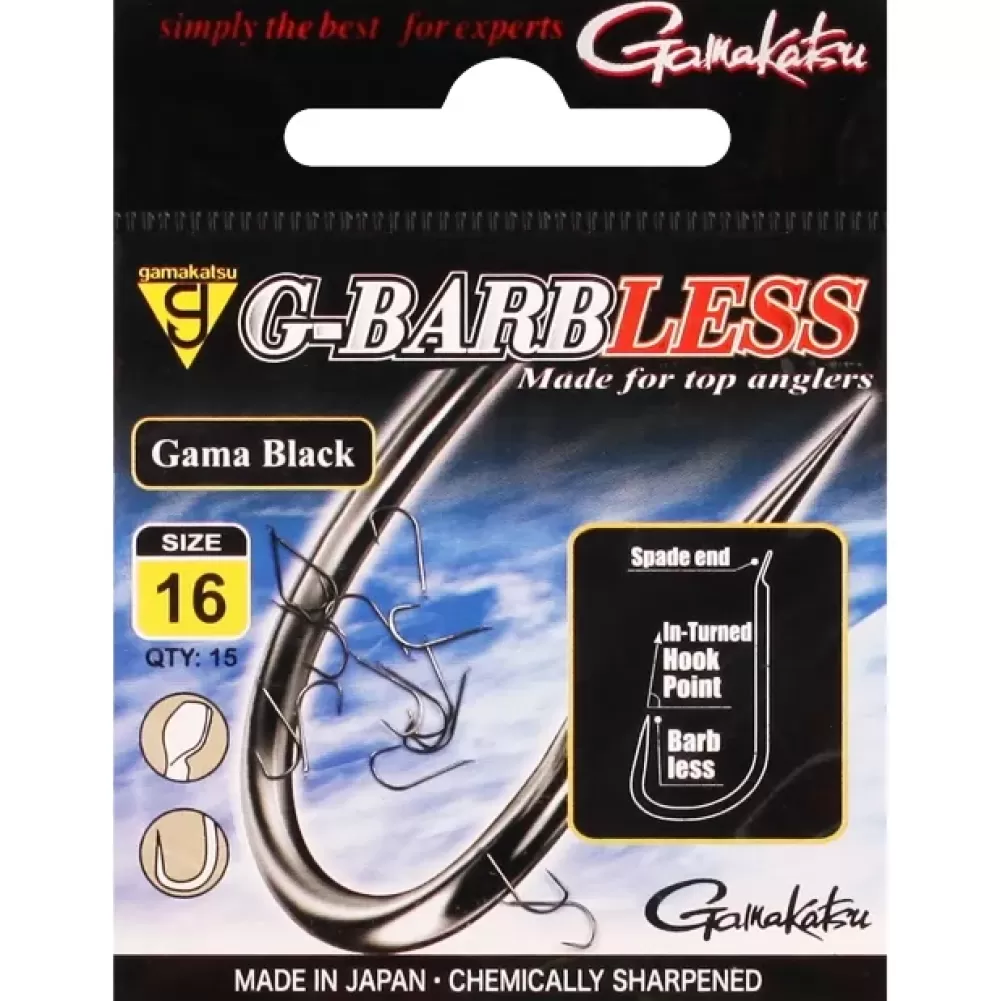 Gamakatsu G-Barbless Gama Black Hook