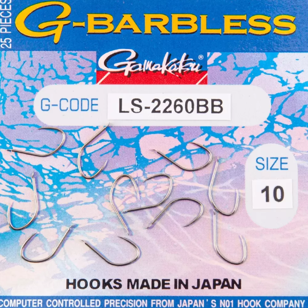 Gamakatsu G-Barbless LS-2260B Pellet Bronze Hooks