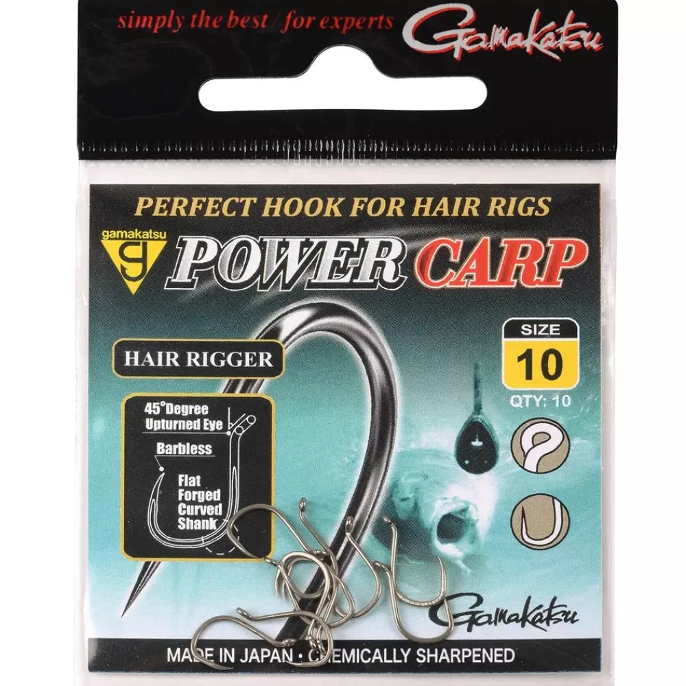 Gamakatsu Power Carp Hair Rigger Barbless Hooks