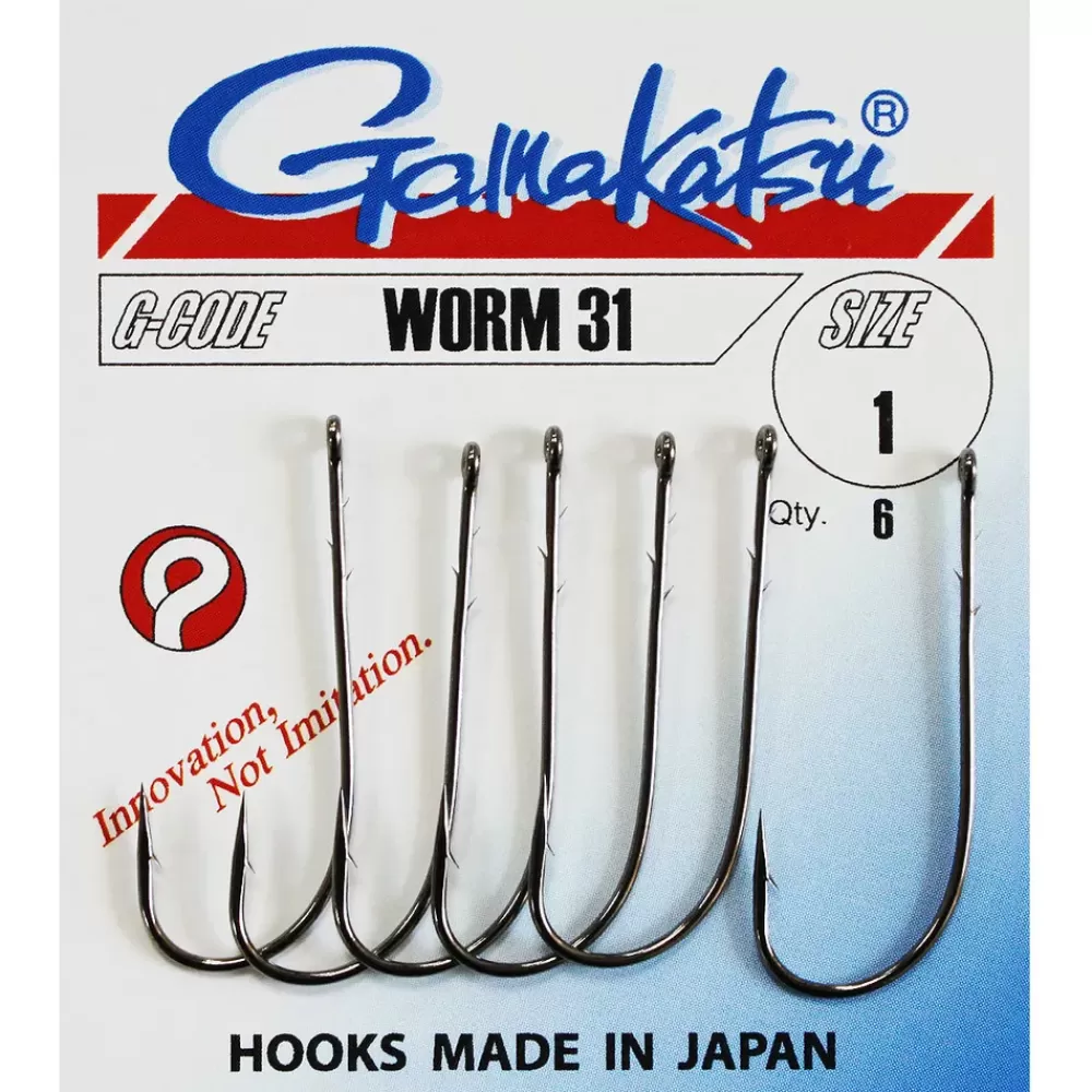Gamakatsu Worm Fishing Hook 31