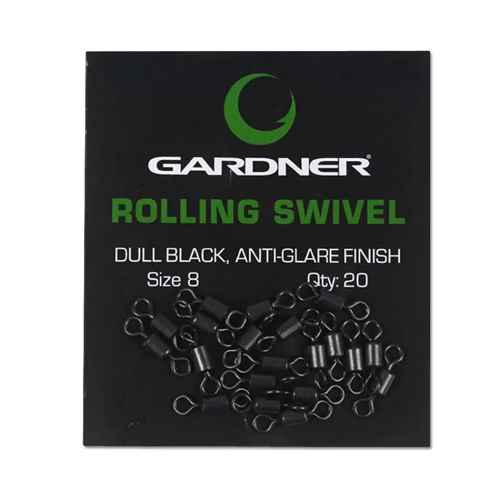 Gardner Anti Glare Fishing Swivel Size 8