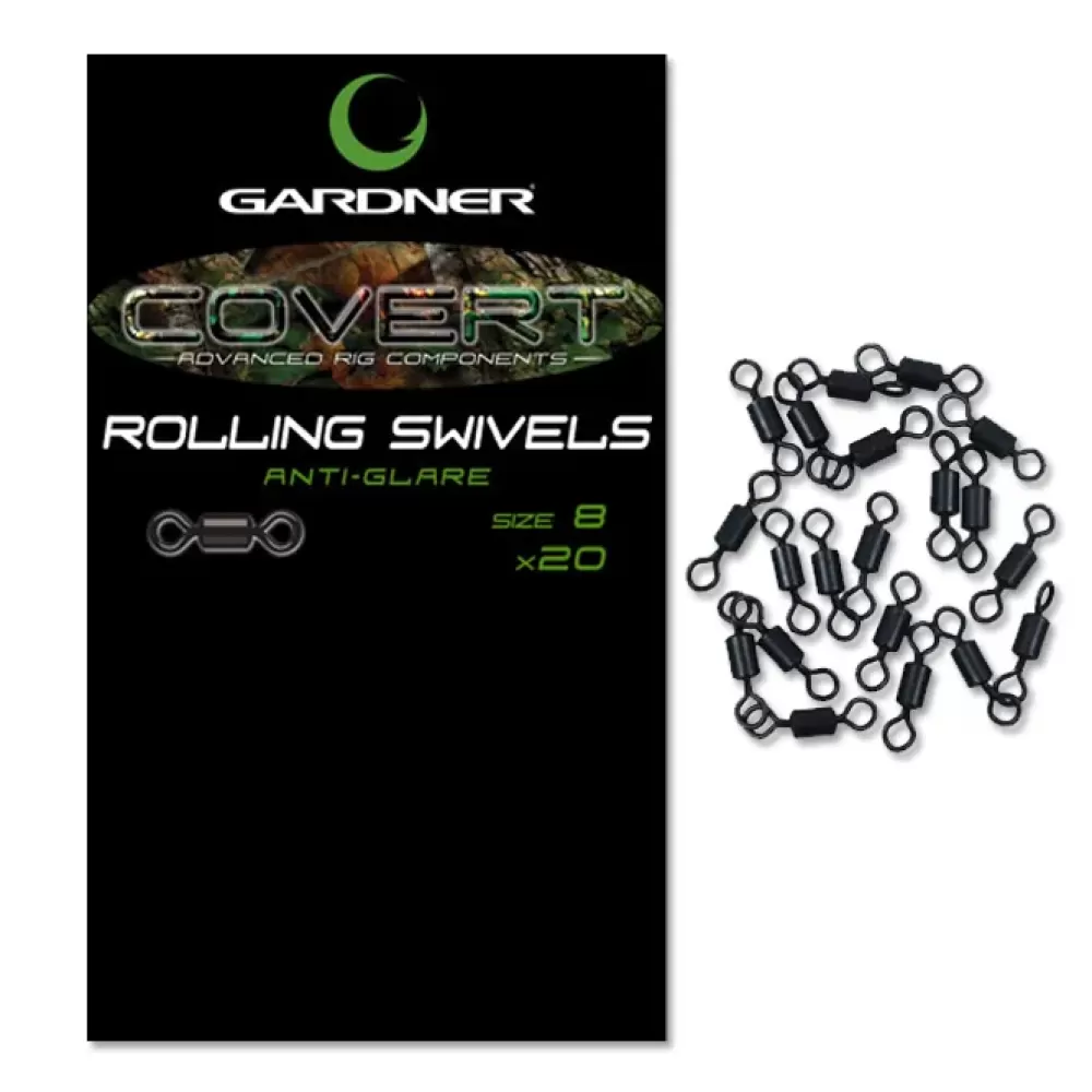 Gardner Covert Mini Rig Swivels Anti Glare