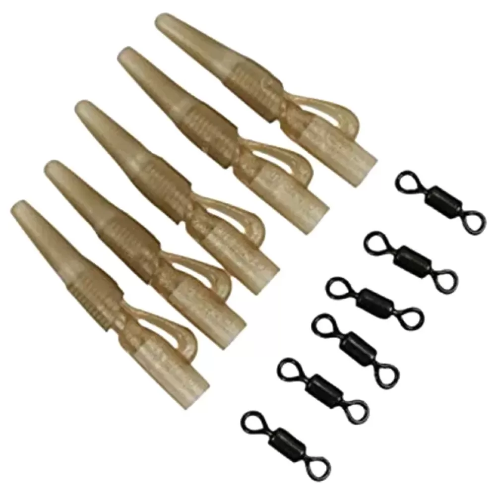 Guru Micro Fishing Lead Clip inc Swivels & Tail Rubbers