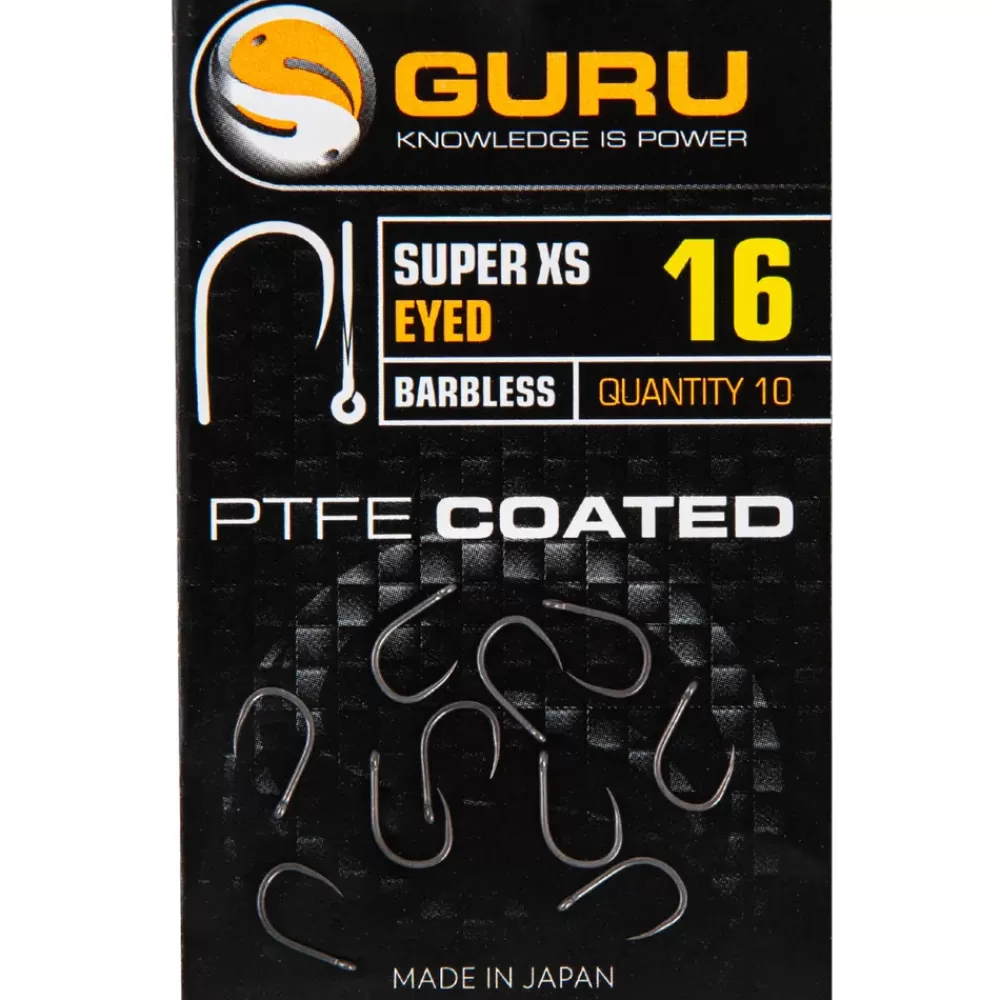 Guru Super XS Eyed Hooks Barbless