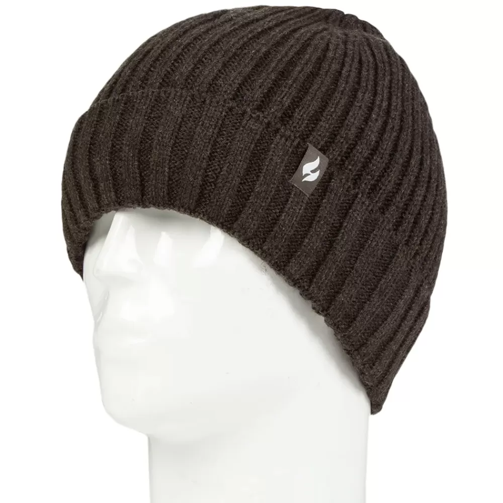 Heat Holders Forest Green Lawson Rib Turnover Hat - One Size
