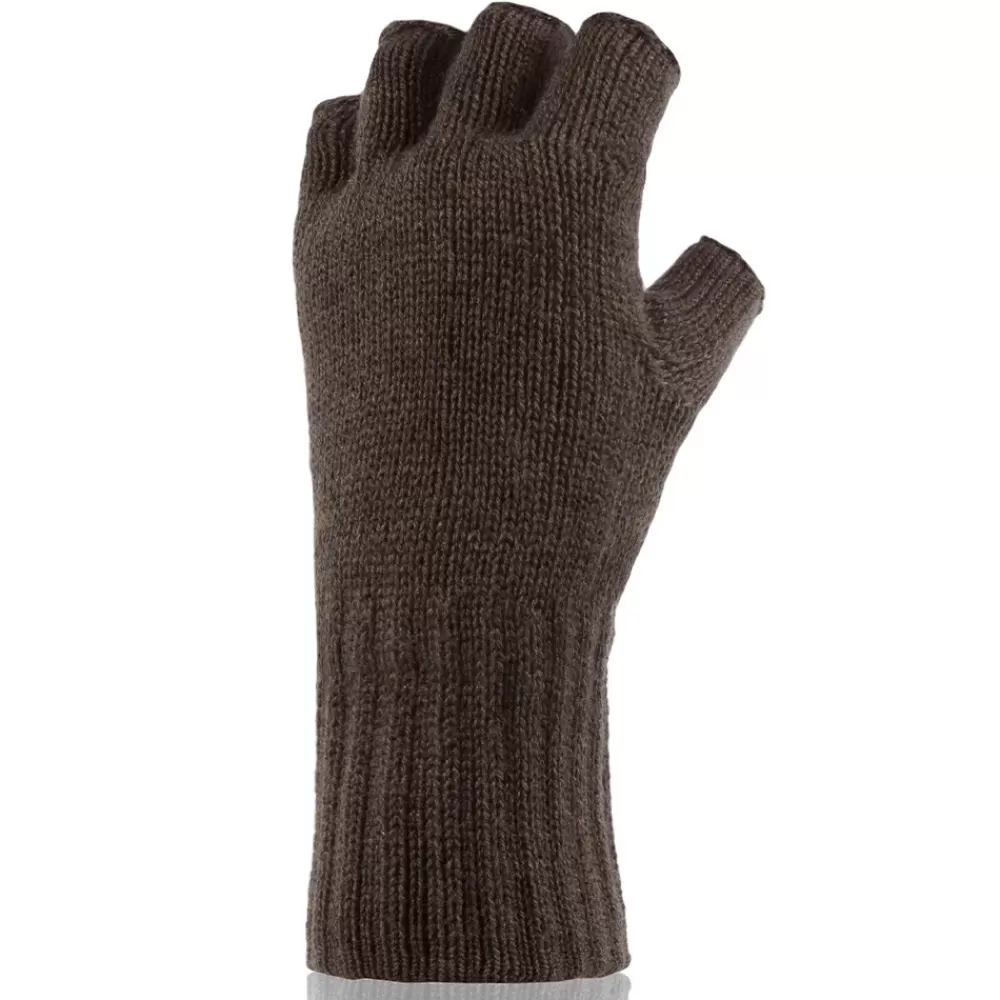Heat Holders Forest Green Skala Fingerless Gloves - One Size