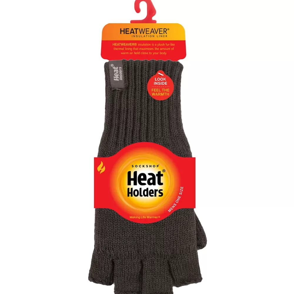 Heat Holders Forest Green Skala Fingerless Gloves - One Size