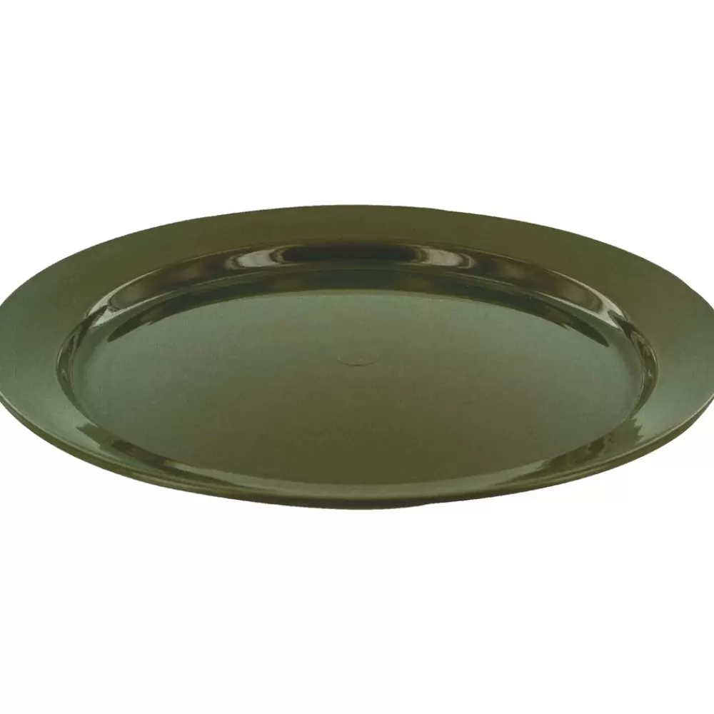 Highlander 25cm Flat Fishing Plate Olive